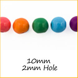 10mm Beads with 2mm Hole