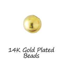 14K Gold Plated Beads
