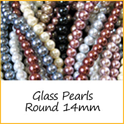 Glass Pearls Round 14mm
