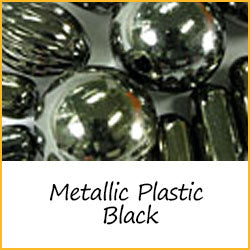 Metallic Plastic Black