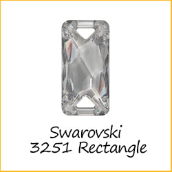 Austrian Crystals 3251 Rectangle