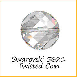 Austrian Crystals 5621 Twisted Coin