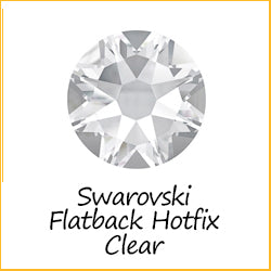 Austrian Crystals Flat Backs Hotfix Clear