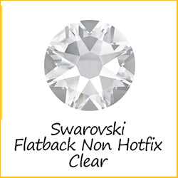 Austrian Crystals Flat Backs Non Hotfix Clear