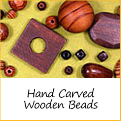 Hand Carved Wooden Beads