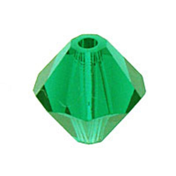Austrian Crystals 4mm 5328 emerald 30pcs