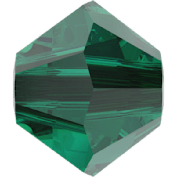 Austrian Crystals 2.5mm 5328 Emerald 30pcs