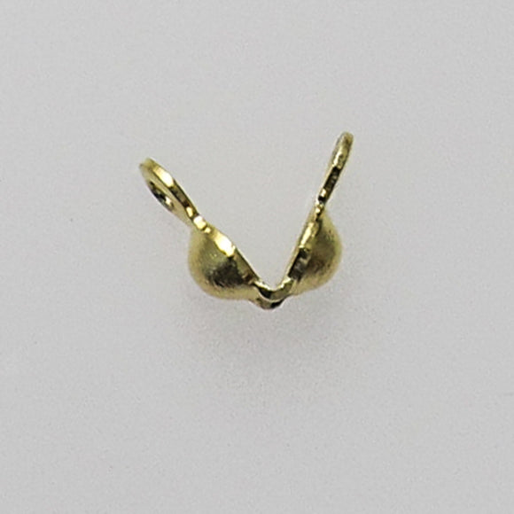 Metal 2.4mm twin calotte NF GOLD 100pc