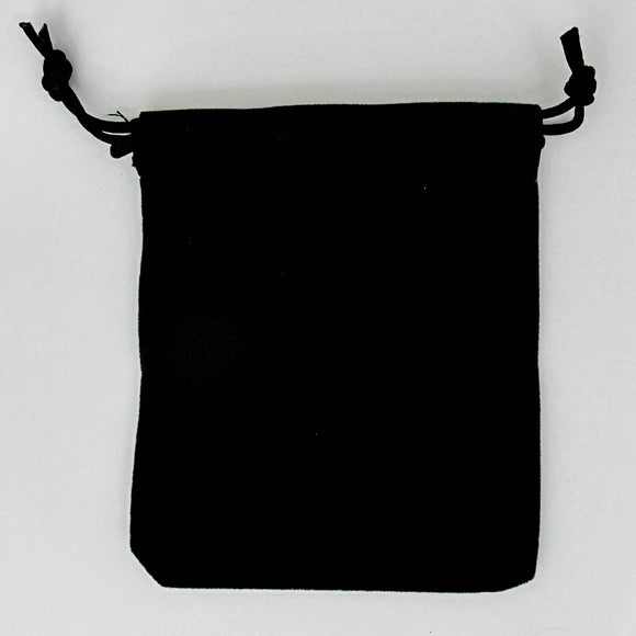 Velvet pouch 10x12cm Black 4pcs
