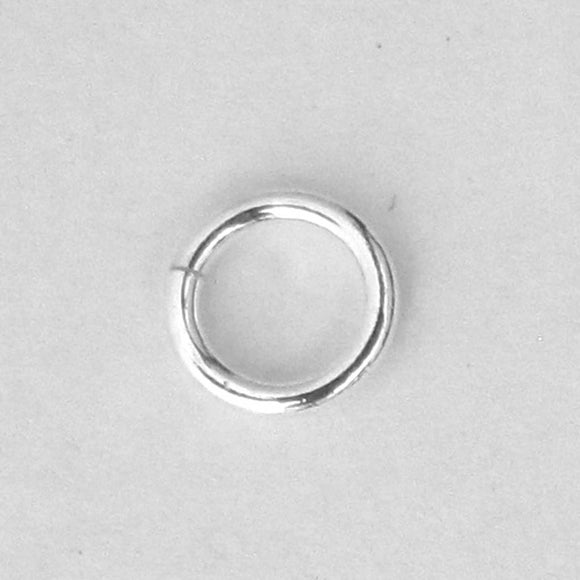 Sterling Sil 6.5mm x.1mm jumpring 10pc