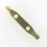 Metal 32mm brooch back brass 10pcs