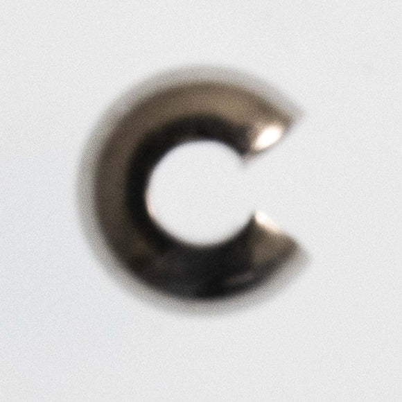 Metal 4mm crimp cover nickel 100pcs
