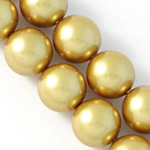 Not Available in the Prahran Store - Austrian Crystals 10mm 5810 vintage gold 10pcs