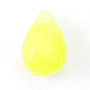 Semi prec 6x9mm drop fact jade lemon 6pc