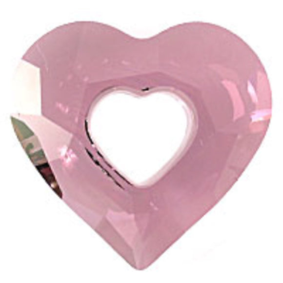 Austrian Crystals 17mm 6262 heart Antiq pink 1p