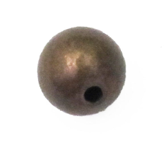 Metal 6mm rnd sml hole ant copper 100pcs