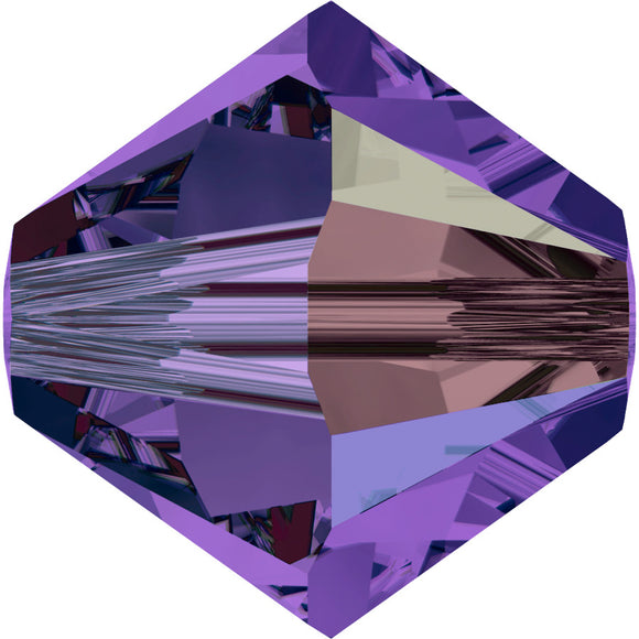 Austrian Crystals 4mm 5328 purple velvet AB 30p