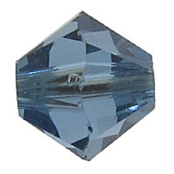 Austrian Crystals 6mm 5328 denim blue 20pcs