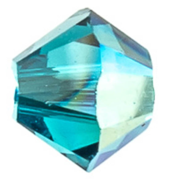 Austrian Crystals 4mm 5328 blue zircon AB 30pcs