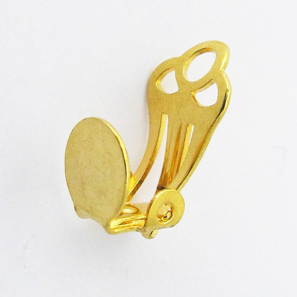 Metal 7mm plate glue/clip on GOLD 10p