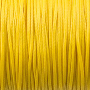 Waxed 1mm cord yellow 40 metres