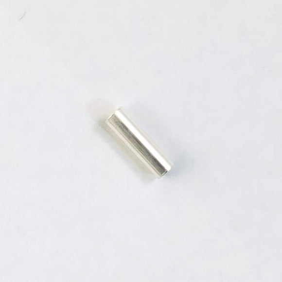 Metal 3x10mm straight tube silver 50pcs