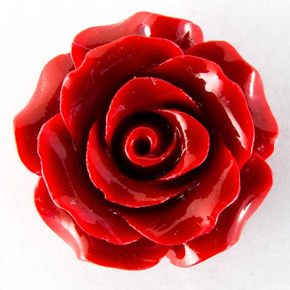 rs 20mm Euro rose pendant red 4pcs