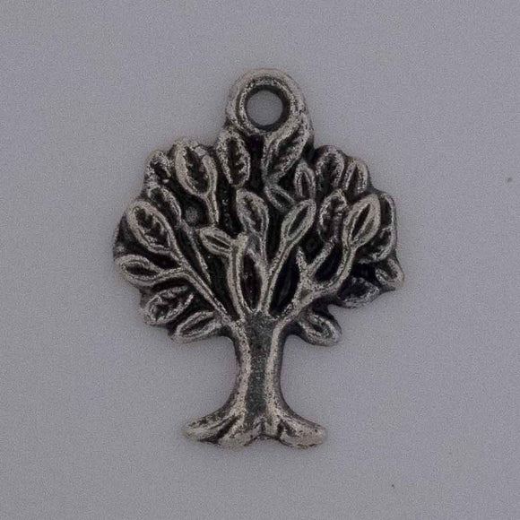 Metal 22mm tree of life Ant nkl 10pc
