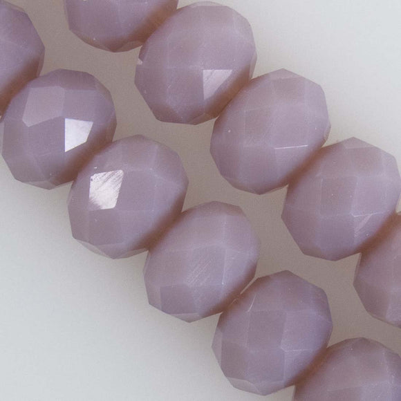Cg 4x6m facetd rondel opaque lilac 100+