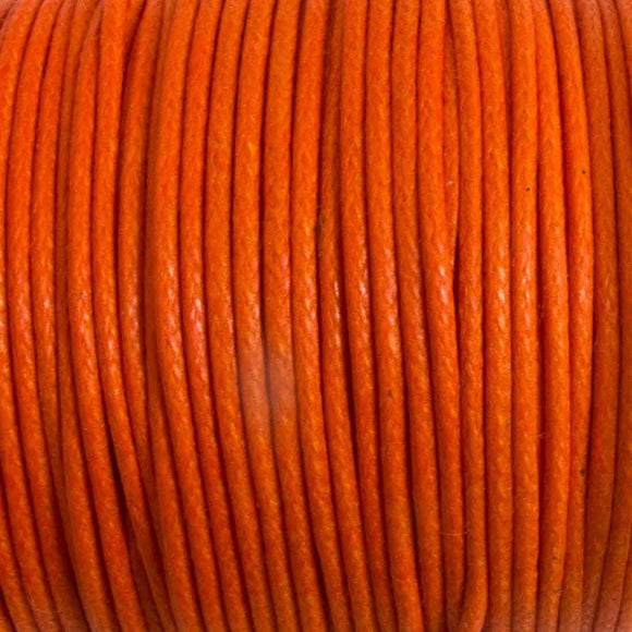 cord .77mm waxed cotton papaya 25 mtrs