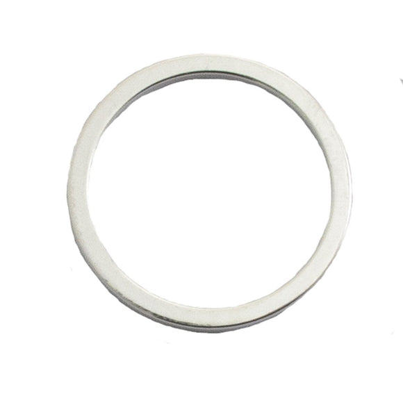 Metal 19mm ring NF silver 10ps
