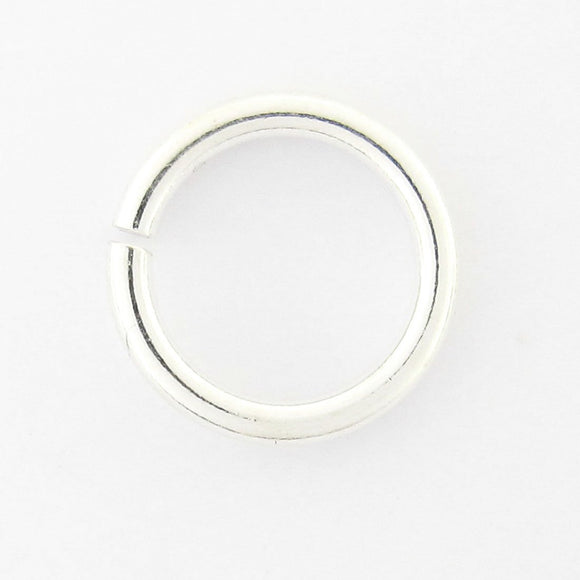 Sterling sil 7x1.2mm jumpring silver 4p