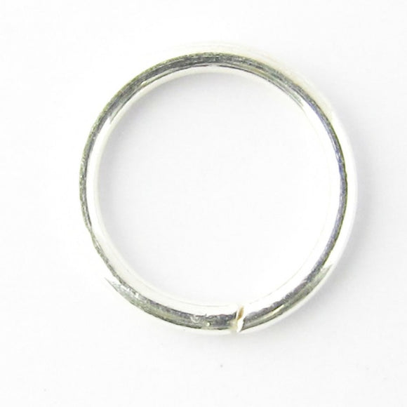 sterling sil 9x1mm soldered ring 2pcs
