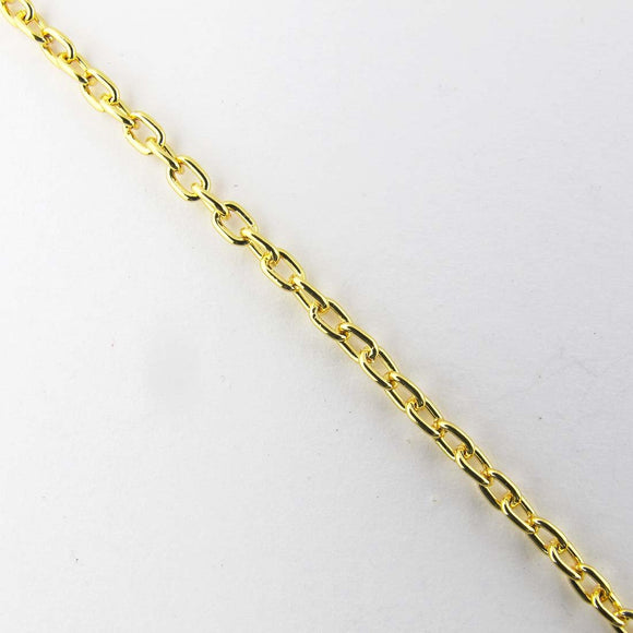 Metal chain 2.5x2mm oval gold ER 10mts