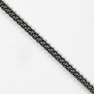 Metal chain 3x2.7mm thick curb NF bl 2mt