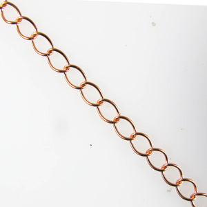 Metal chain 5x4.5mm curb link NF R GL2mt