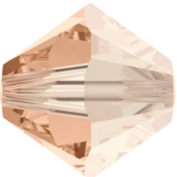 Austrian Crystals 4mm 5328 light peach SATIN 30p