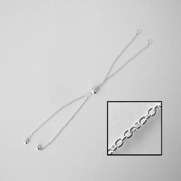 Sterling sil chain brace/3mm drops 12cm