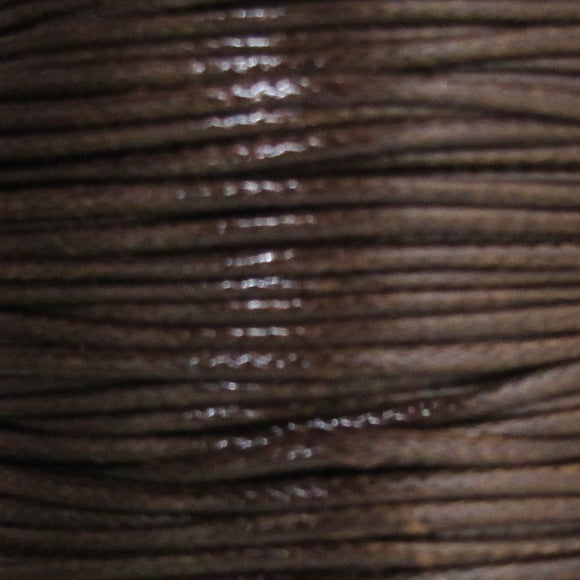 Cord 1mm HQ Woven chocolate 38metres