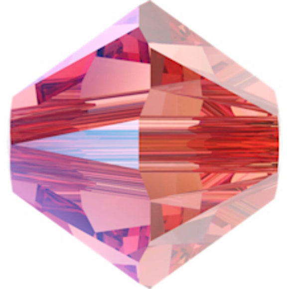 Austrian Crystals 3MM 5328 ROSE PEACH SHIM 30pcs