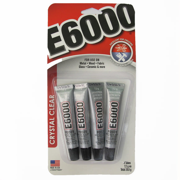 Glue E6000 .18oz 5.3ml pack with 4 tubes