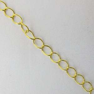 Metal chain 5x4.5mm curb link NF GLD 10m