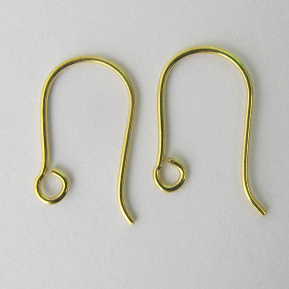 14K GOLD Sterling sil 12mm E/R SIMPLE 4p