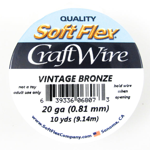 Wire 20 gauge vintage bronze 9.14m