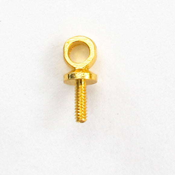 Metal 7mm screw bail/loop NF Gold 100p