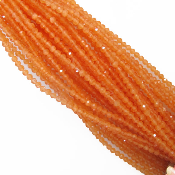 Cg 3mm rnd faceted catseye melon 58pc