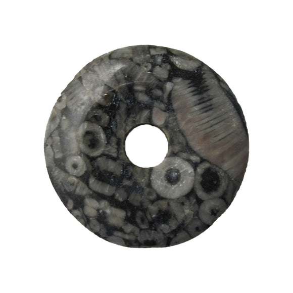 Semi Prec 28mm Donut blackline jasp 1pcs