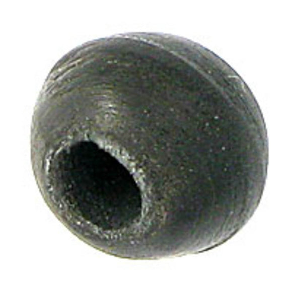 horn 6mm round black 50pcs