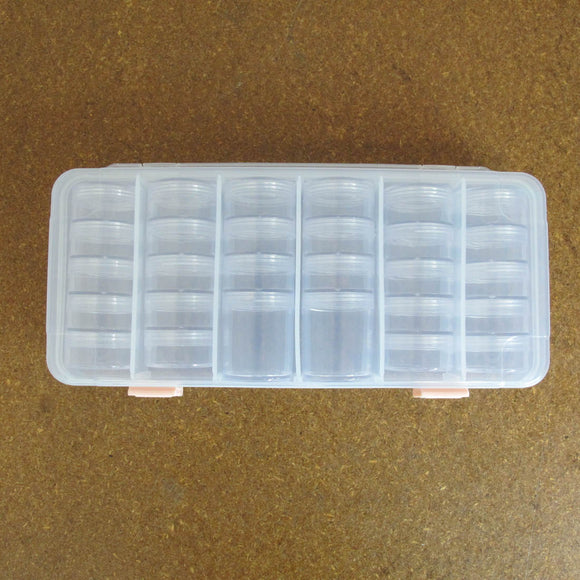 plas box 27x11x4cm and 28 containers 1pc