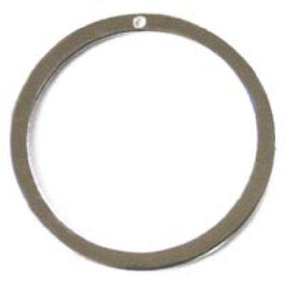 Metal 34mm round ring silver 12pcs
